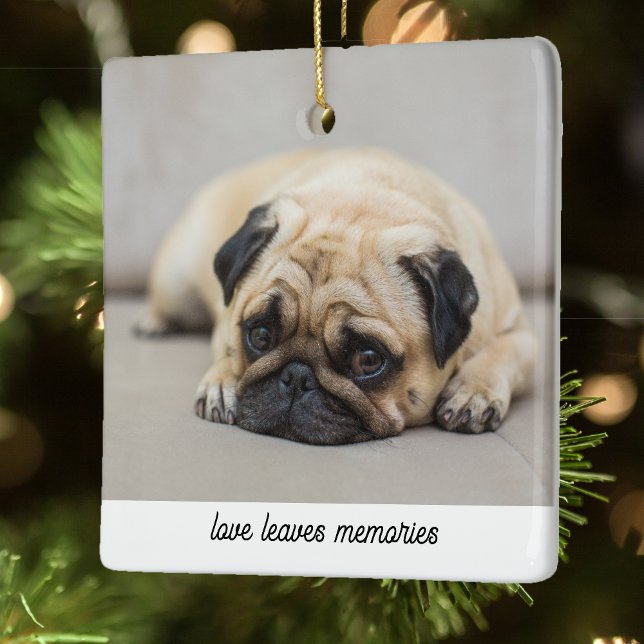 Personalisiertes Haustier Memorial Geschenk Hund F Keramikornament (Von Creator hochgeladen)