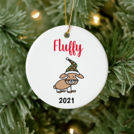 personalisiertes Haustier Weihnachten Keramik Keramik Ornament