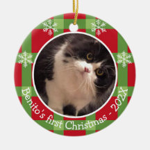 Personalisiertes Haustier Weihnachten Schneeflocke