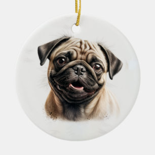 Personalisiertes Haustierfoto - Andenken für Hunde Keramik Ornament