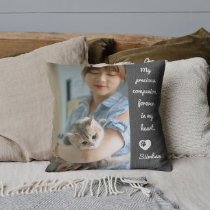 Personalisiertes Haustierfoto - Andenken für Katze Kissen