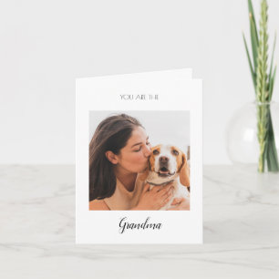 Personalisiertes Haustierfoto Hund Oma Muttertag Karte