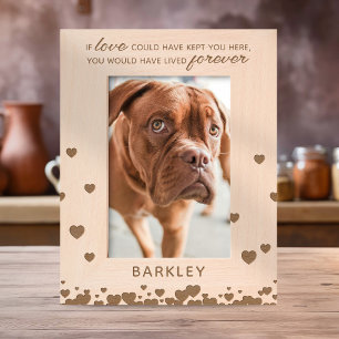 Personalisiertes Heart Pet Memorial Geätzte Rahmen