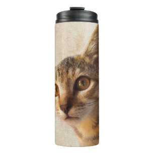 Personalisiertes Heimtier Foto Kitten Katze Dosenv Thermosbecher