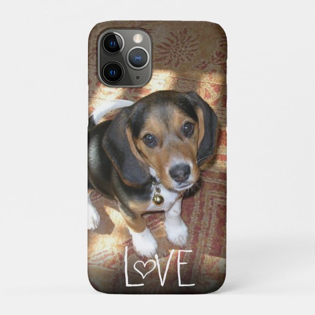 Personalisiertes Heimtier-Foto Liebe Moderne Niedl Case-Mate iPhone Hülle (Rückseite)