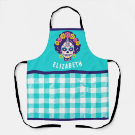 Personalisiertes, helles Blumenzuckermädchen Schürze