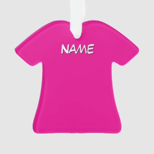 Personalisiertes Hemd mit Namen Rosa  Ornament