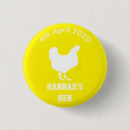 Personalisiertes Henne-NachtAbzeichen Button