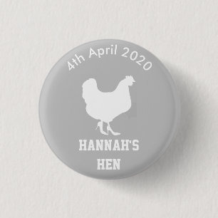 Personalisiertes Henne-NachtAbzeichen Button