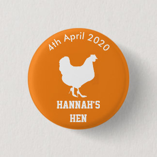 Personalisiertes Henne-NachtAbzeichen Button