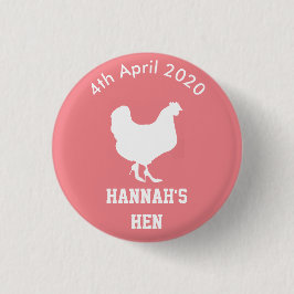 Personalisiertes Henne-NachtAbzeichen Button