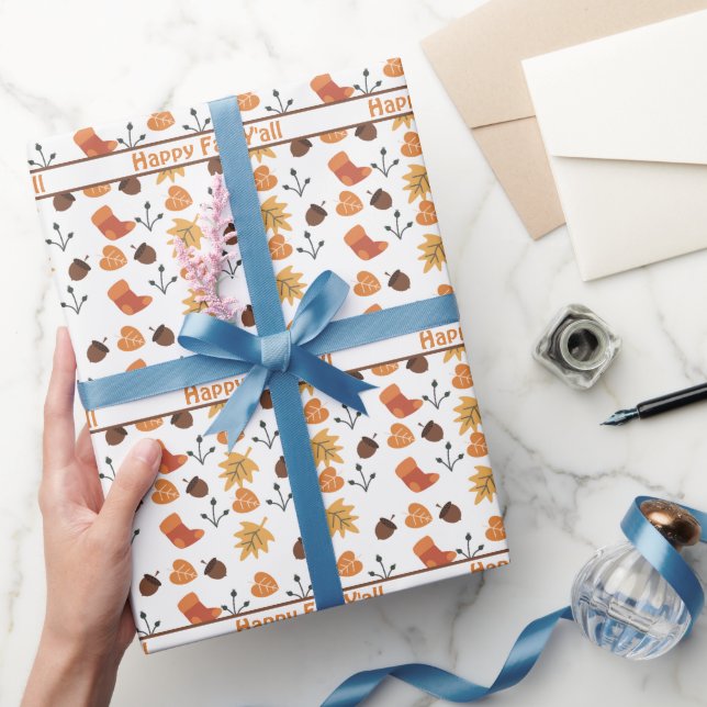 Personalisiertes Herbst-Geschenkpapier Geschenkpapier (Schenken)