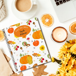 Personalisiertes Herbst-Lover-Notebook Notizbuch