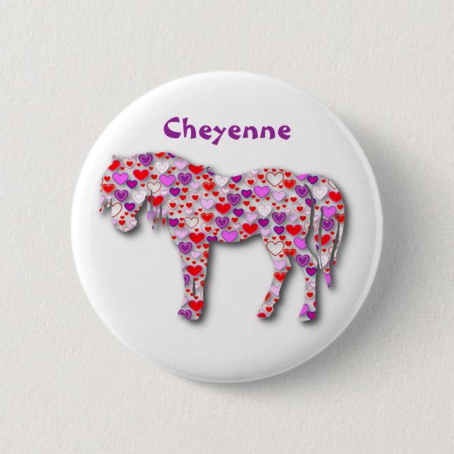 Personalisiertes Herzklopfen - Schaltfläche Button (Vorderseite)