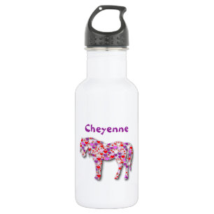 Personalisiertes Herzpink - Trinkflasche