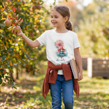 Personalisiertes Hexen-Halloween-Kinder-T-Shirt mi