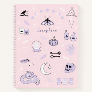 Personalisiertes Hexen-Halloween-Notizbuch Notizbuch