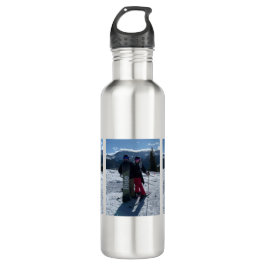 Personalisiertes Hinzufügen von drei Fotos Edelstahlflasche