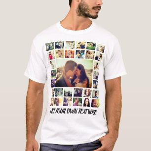 Personalisiertes Hinzufügen von Foto und Text T-Shirt