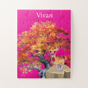 Personalisiertes Hirsch-Puzzle mit Namen