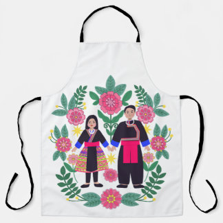 Personalisiertes Hmong-Leeg-Paar Schürze