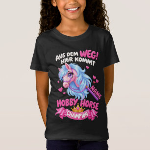 Personalisiertes Hobby Horse-Shirt mit Namen T-Shirt