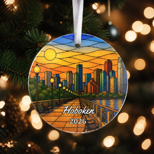Personalisiertes Hoboken-Acryl-Ornament, Benutzerd Ornament