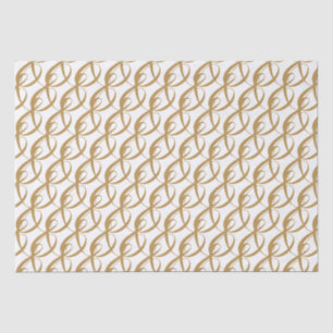 Personalisiertes HochzeitGold-Zusammentreffsymbol Seidenpapier