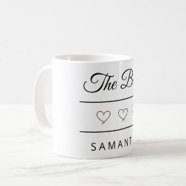 Personalisiertes Hochzeitsdesign für die Braut Kaffeetasse