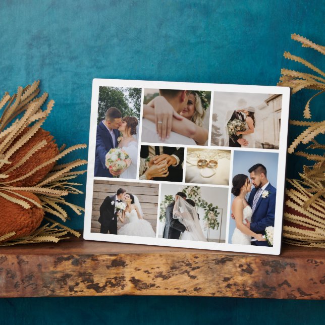 Personalisiertes HochzeitsFoto Fotoplatte (Seite)