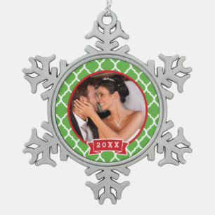 Personalisiertes HochzeitsFoto Keepake Ornament