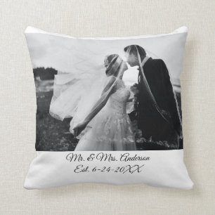Personalisiertes Hochzeitsfoto Kissen