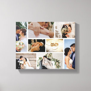Personalisiertes Hochzeitsfoto Leinwanddruck