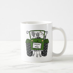 Personalisiertes Hochzeitsgeschenk für Grüne Trakt Kaffeetasse