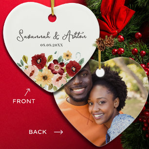 Personalisiertes Hochzeitsgeschenk - Geschenk für  Keramik Ornament