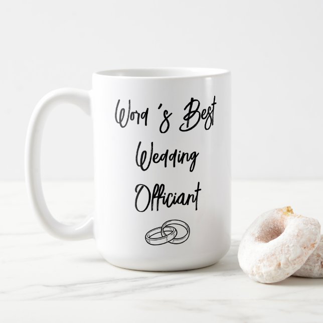 Personalisiertes Hochzeitsgeschenk von Verwandten Kaffeetasse (Mit Donut)