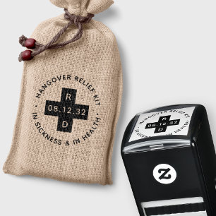 Personalisiertes Hochzeitshangover Relief Kit Permastempel