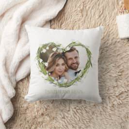 Personalisiertes Hochzeitshilfepilz für Foto Kissen
