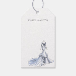 Personalisiertes Hochzeitskleid Geschenkanhänger