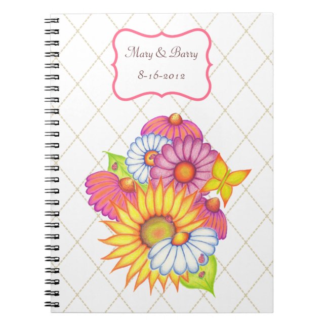 Personalisiertes HochzeitsNotebook Notizblock (Vorderseite)
