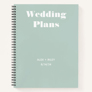 Personalisiertes Hochzeitsplaner-Notebook Notizbuch