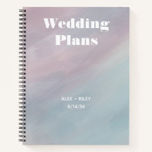 Personalisiertes Hochzeitsplaner-Notebook