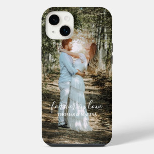 Personalisiertes Hochzeitsportrait Moderne Kalligr iPhone 14 Plus Hülle