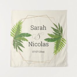 Personalisiertes Hochzeitsshower-Wandposter Wandteppich