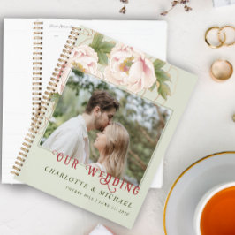Personalisiertes Hochzeitsstich Foto Blush and Sag Planer