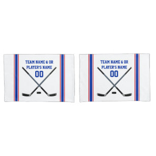 Personalisiertes Hockey-Kissen-Kasten-Set oder Kissenbezug