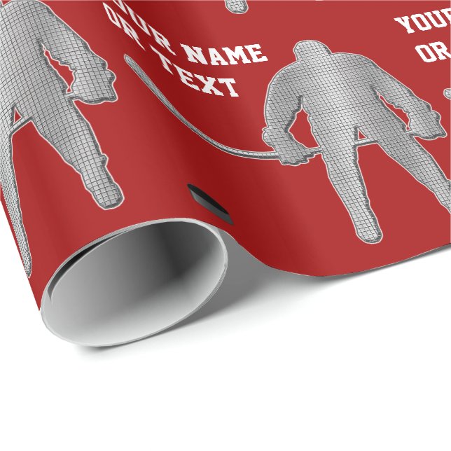 Personalisiertes Hockey-Verpackungs-Papier, Geschenkpapier (Rolleneckpunkt)