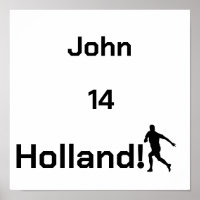 Personalisiertes Holland-Fußballspieler-Tribut