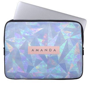 Personalisiertes holografisches irisierendes Glas Laptopschutzhülle