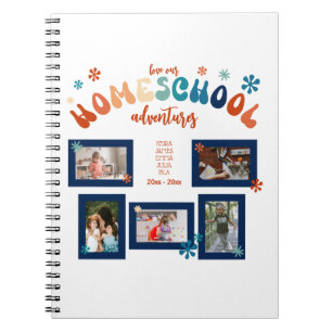 Personalisiertes Homeschool Foto Collage Scrapbook Notizblock